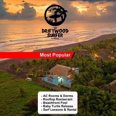 The Driftwood Surfer Beachfront Hostel / Restaurant / Bar, El Paredon El Paredón Buena Vista Eksteriør bilde